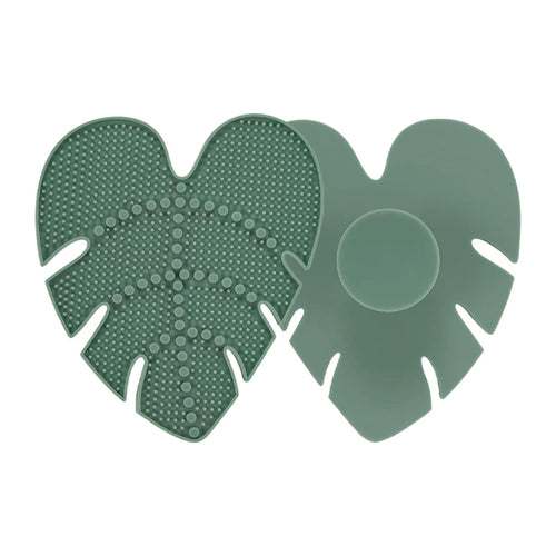 Silicone Makeup Brush Cleaning Pad with Suction Cup, a Makeup Brush Cleaning Tool Suitable for Brushes and Powder Puffs.