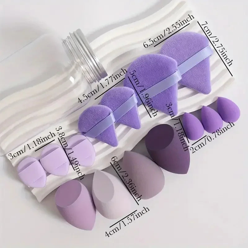 12/14Pcs Makeup Sponge Beauty Egg Cosmetic Puff Foundation Sponges Powder Puff Women Make up Accessories Maquillaje Tool