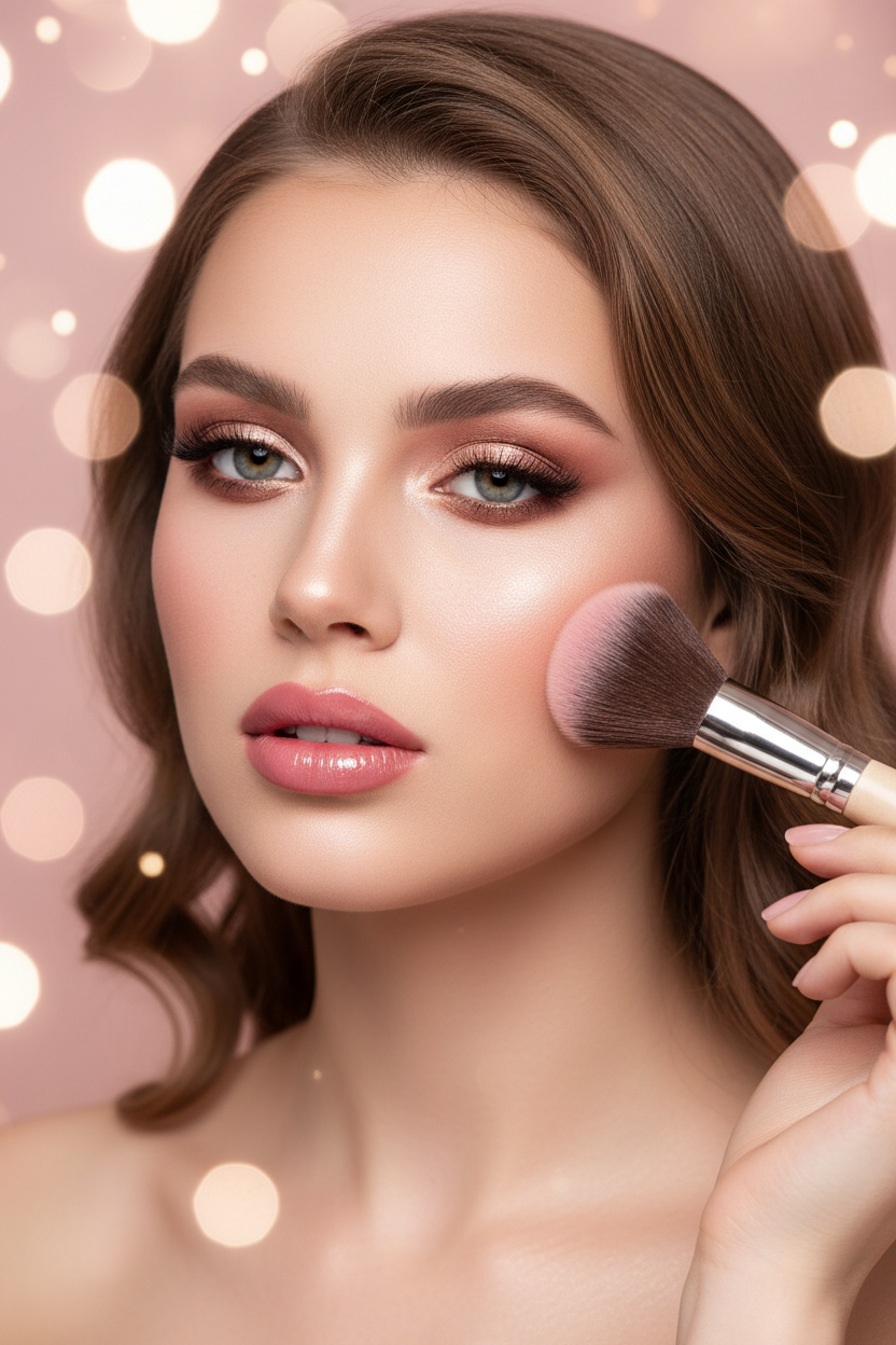 Modelo belleza glamurosa